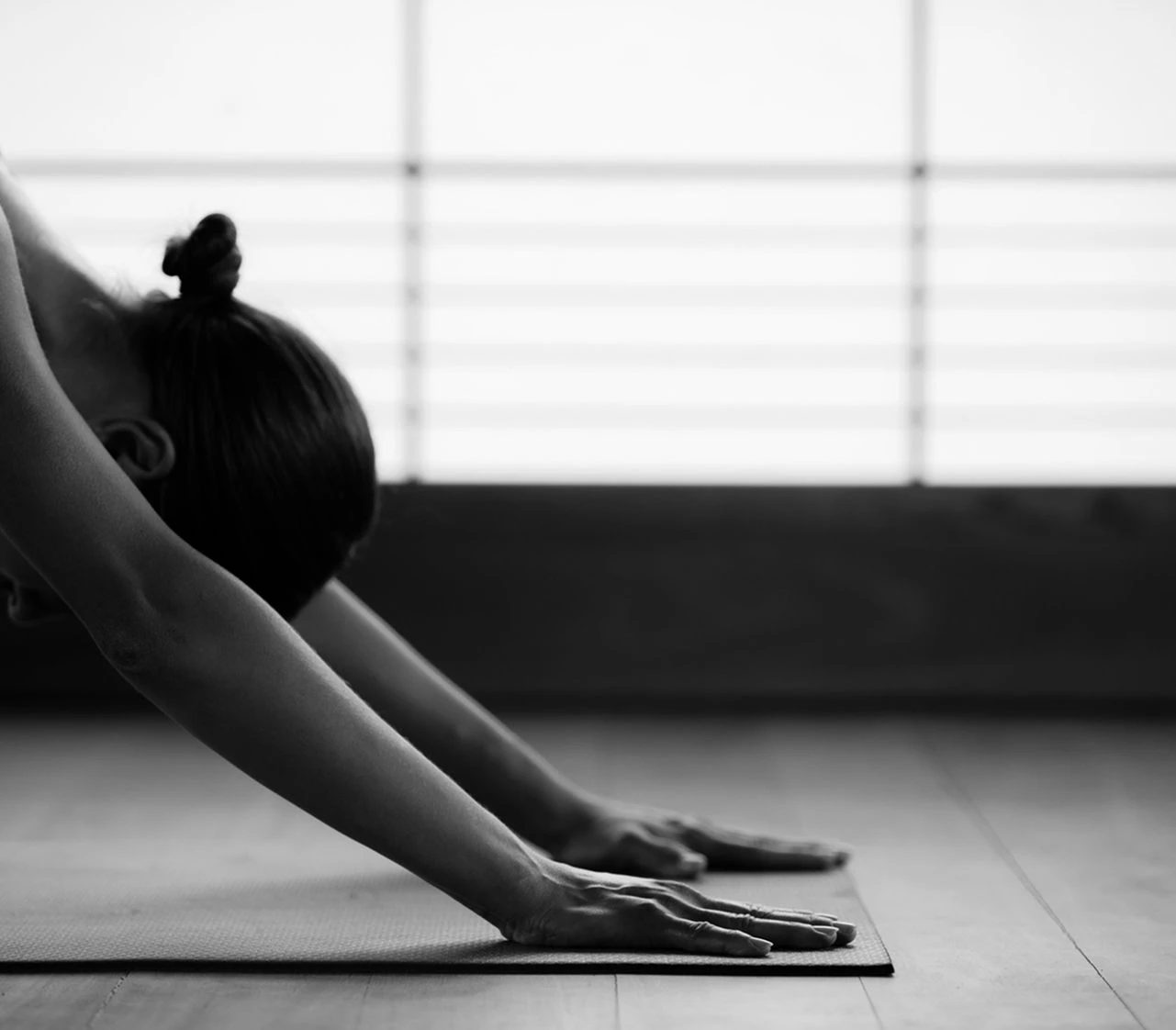 Ambient photograph of woman doing yoga at Sensei Porcupine Creek